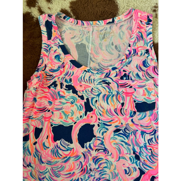 Lilly Pulitzer Crayton Style in Pattern Head In The Sand XSmall - Picture 3 of 5